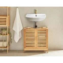 MISSOULA - Wastafelkast - Lichthout - Bamboe