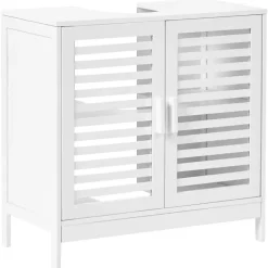 MISSOULA - Wastafelkast - Wit - Bamboehout