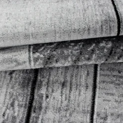 Modern Design Vloerkleed Parma - Zwart/Grijs - Laagpolig 200x290 cm