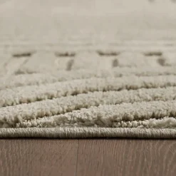 Modern Japandi Vloerkleed - Beige - Boho Scandinavisch - 160x230 cm Laagpolig