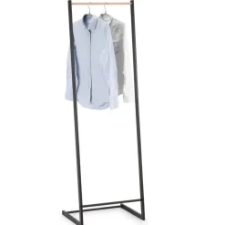 Modern Spirit Kledingrek enkele stang - metaal- zwart - 80x145cm