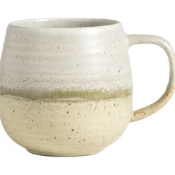 Mok met oor Mira naturel stoneware - 360 ml