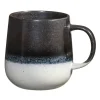Mok met oor Pippa - zwart - stoneware - 400 ml