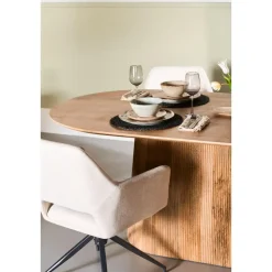 Mokka Eettafel Lichtbruin 200cm