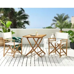 MOLISE - Bistroset voor 2 - Lichte houtkleur - Bamboehout