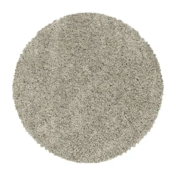 Monaco Soft Rond Shaggy Hoogpolig Vloerkleed Beige - 160 CM ROND