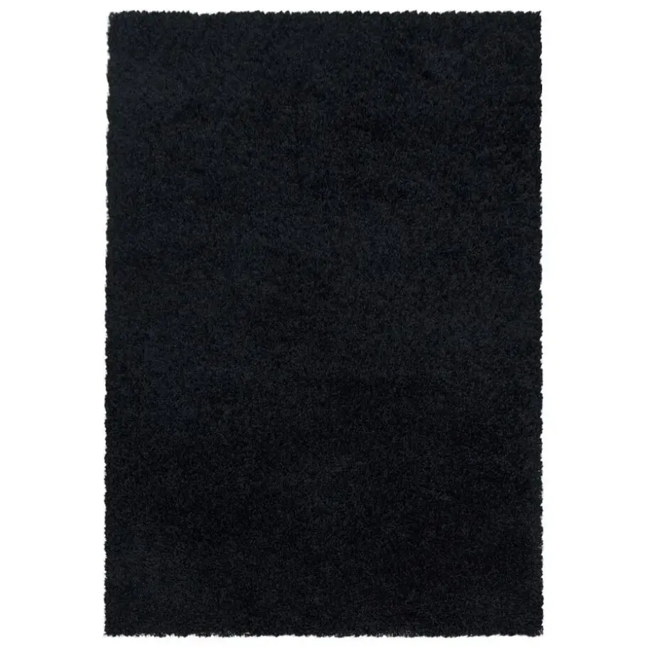 Monaco Soft Shaggy Hoogpolig Vloerkleed Black - 240x340 CM