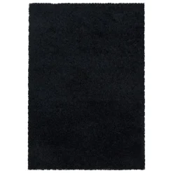 Monaco Soft Shaggy Hoogpolig Vloerkleed Black - 240x340 CM