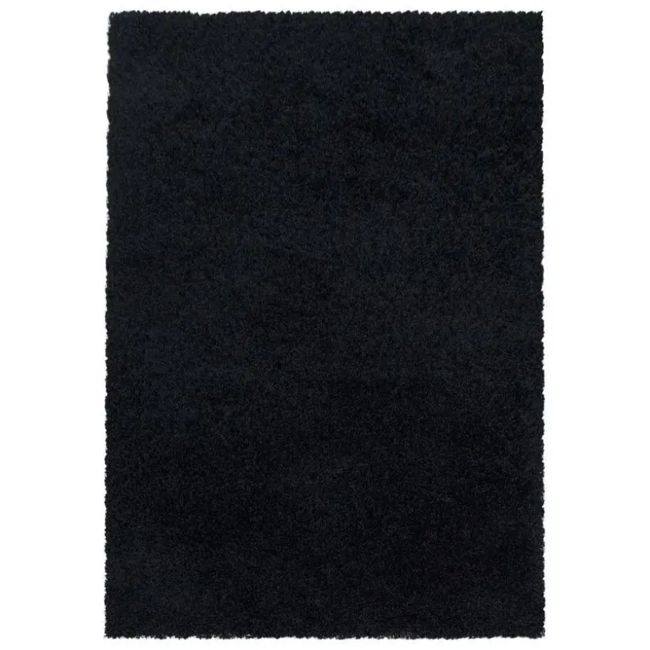 Monaco Soft Shaggy Hoogpolig Vloerkleed Black - 240x340 CM