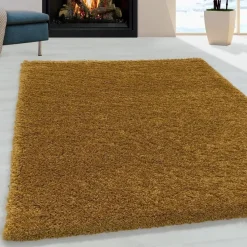 Monaco Soft Shaggy Hoogpolig Vloerkleed Goud - 160x230 CM