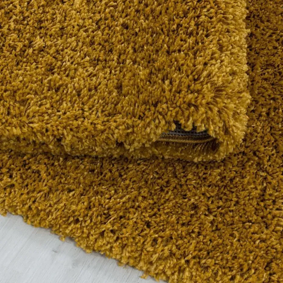 Monaco Soft Shaggy Hoogpolig Vloerkleed Goud - 160x230 CM