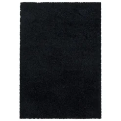 Monaco Soft Shaggy Hoogpolig Vloerkleed Black - 160x230 CM