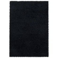 Monaco Soft Shaggy Hoogpolig Vloerkleed Black - 300x400 CM