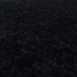 Monaco Soft Shaggy Hoogpolig Vloerkleed Black - 300x400 CM