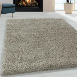 Monaco Soft Shaggy Hoogpolig Vloerkleed Beige - 140x200 CM