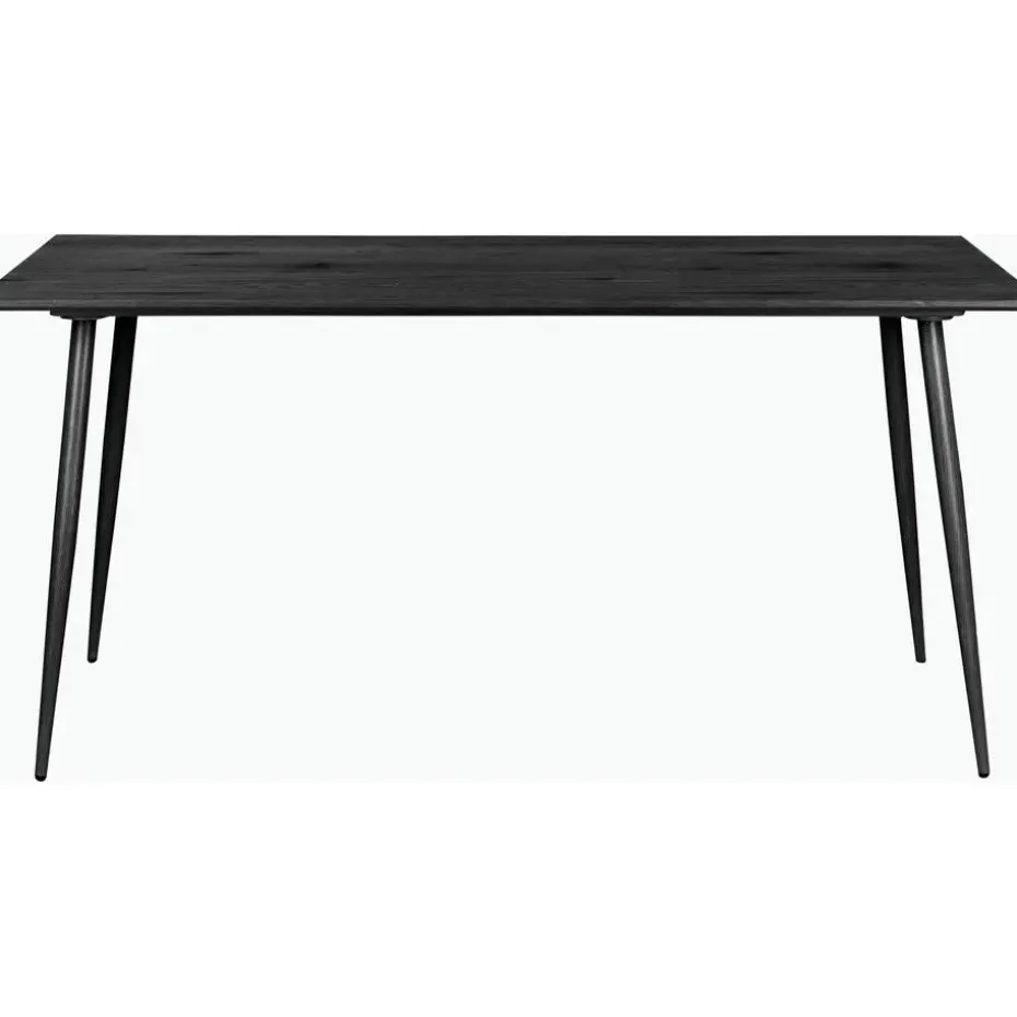 Monza - Eettafel 120x80 cm 6 zitplaatsen zwart hout look