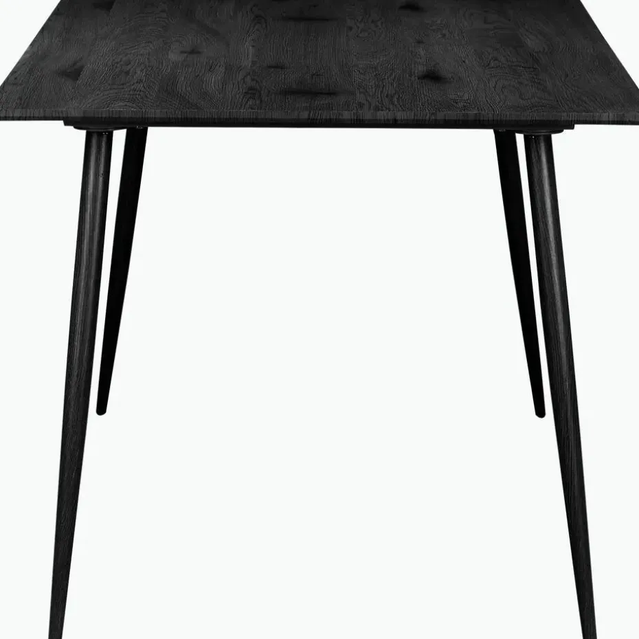 Monza - Eettafel 120x80 cm 6 zitplaatsen zwart hout look