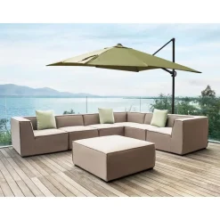 MONZA II - Zweefparasol - Groen - Polyester