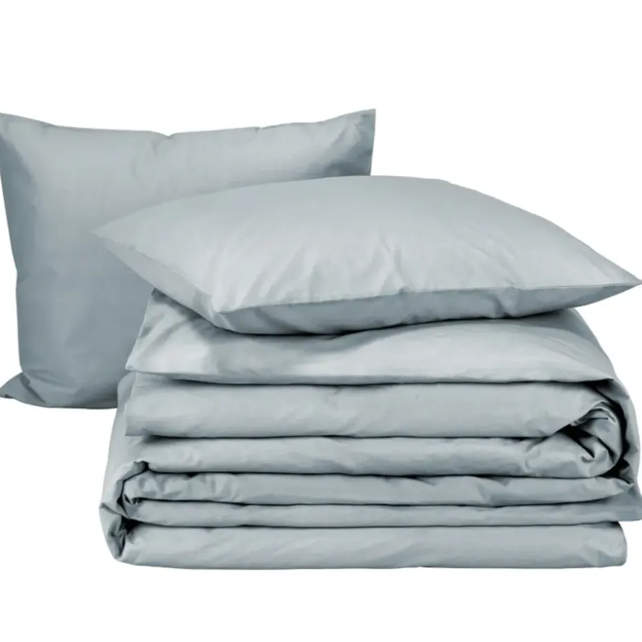 Moodit Dekbedovertrek Basil Stone Blue - Lits Jumeaux - 240 x 220 cm - Katoen