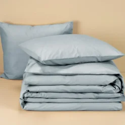 Moodit Dekbedovertrek Basil Stone Blue - Lits Jumeaux - 240 x 220 cm - Katoen