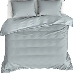 Moodit Dekbedovertrek Basil Stone Blue - Tweepersoons - 200 x 220 cm - Katoen