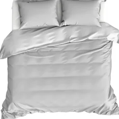 Moodit Dekbedovertrek Basil Silver - Lits Jumeaux - 240 x 220 cm - Katoen