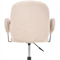 MORAGA - Bureaustoel - Beige - Bouclé