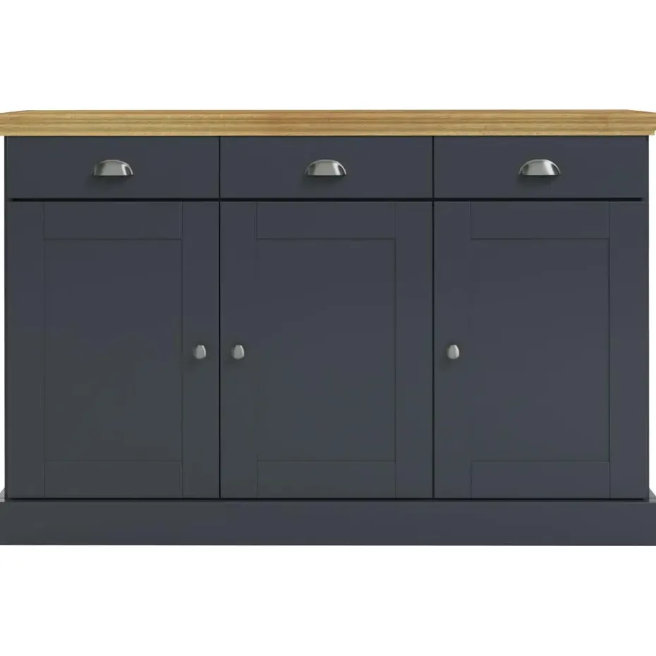 Motala - Dressoir met 3 deuren en 3 laden grijs