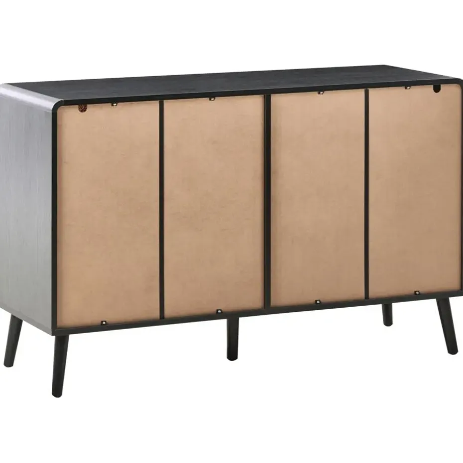 MOURA - Ladekast 6 lades - Zwart - MDF