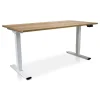 MRC COMFORT elektrisch ARBO zit-sta bureau - 180x80cm - wit - robuust eiken