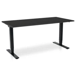MRC COMFORT elektrisch ARBO zit-sta bureau - 160x80cm - zwart eiken