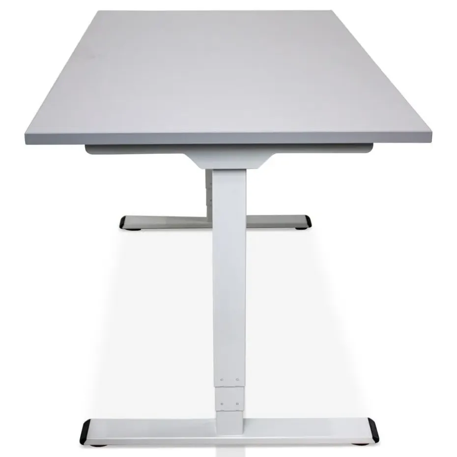 MRC COMFORT elektrisch ARBO zit-sta bureau - 180x80cm - wit - grijs