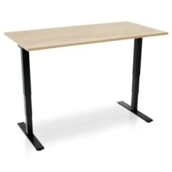 MRC COMFORT elektrisch zit sta bureau - 160x80 - robuust eiken