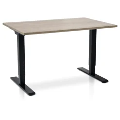 MRC COMFORT Set - Zit-sta bureau + stoel - 140x80 - midden eiken