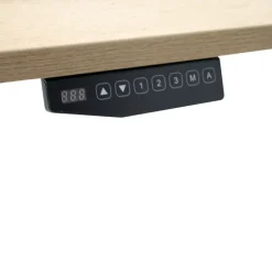 MRC COMFORT Set - Zit-sta bureau + stoel - 140x80 - midden eiken