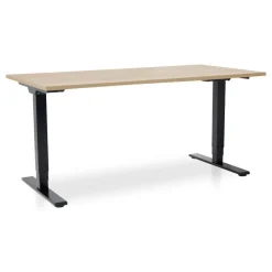 MRC COMFORT Set - Zit-sta bureau + stoel - 160x80 - robuust eiken