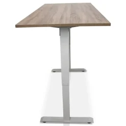 MRC EASY elektrisch ARBO zit-sta bureau - 160x80cm - wit - midden eiken