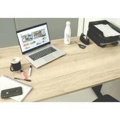 MRC EASY Set - Zit-sta bureau + bureaustoel - 160x80 - robuust eiken