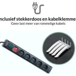 MRC EASY Zit-Sta Bureau – Elektrisch Verstelbaar – 120x80 cm – Blad Forest Green