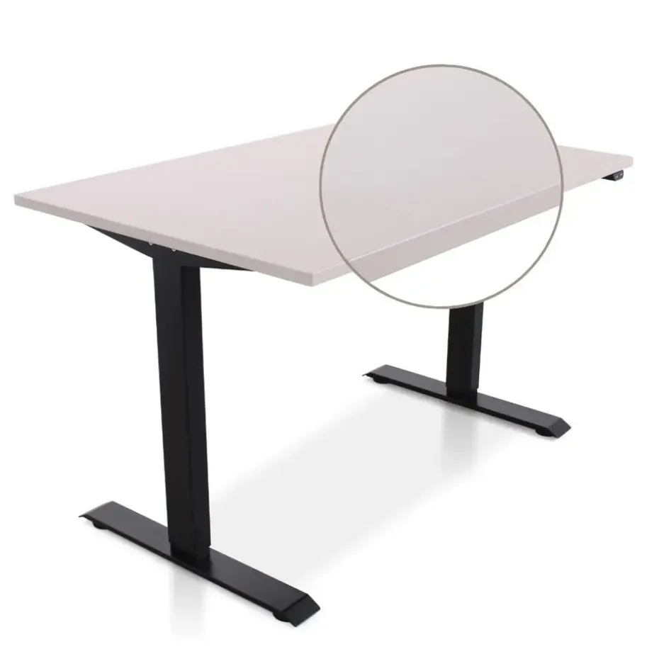 MRC EASY Zit-Sta Bureau – Elektrisch Verstelbaar – 120x80 cm – Blad Sand Grey