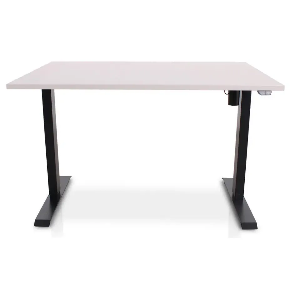 MRC EASY Zit-Sta Bureau – Elektrisch Verstelbaar – 120x80 cm – Blad Sand Grey