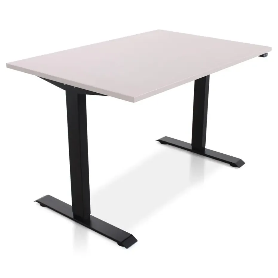 MRC EASY Zit-Sta Bureau – Elektrisch Verstelbaar – 120x80 cm – Blad Sand Grey