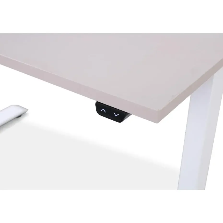 MRC EASY Zit-Sta Bureau – Elektrisch Verstelbaar – 120x80 cm – Blad Sand Grey