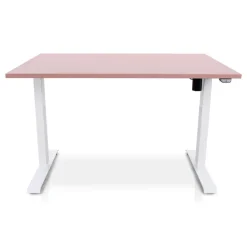 MRC EASY Zit-Sta Bureau – Elektrisch Verstelbaar – 120x80 cm – Blad Dusty Rose
