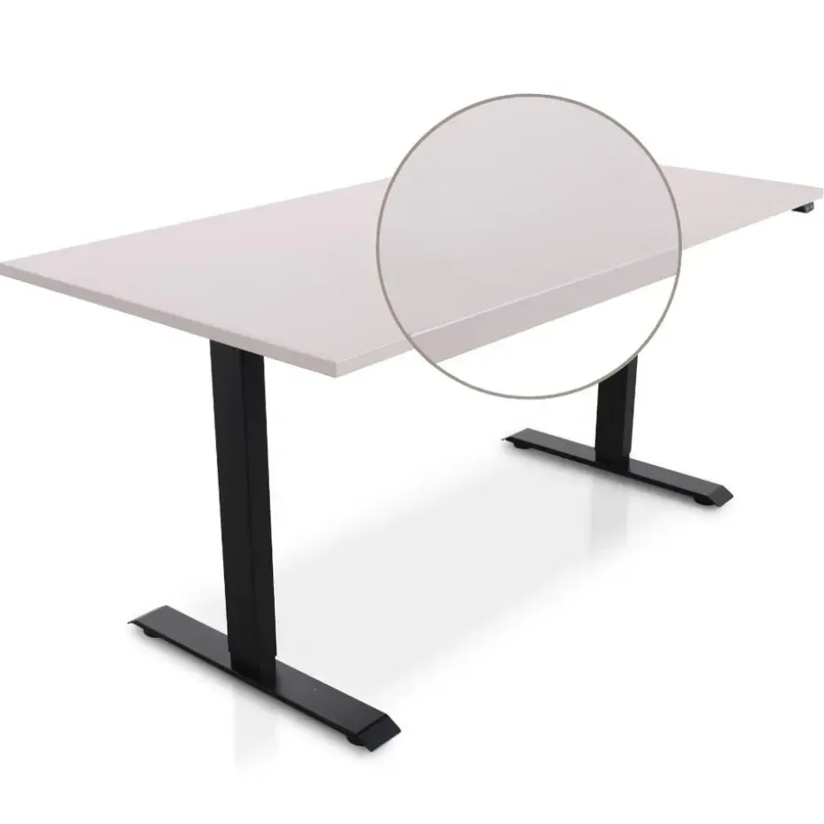 MRC EASY Zit-Sta Bureau – Elektrisch Verstelbaar – 160x80 cm – Blad Sand Grey