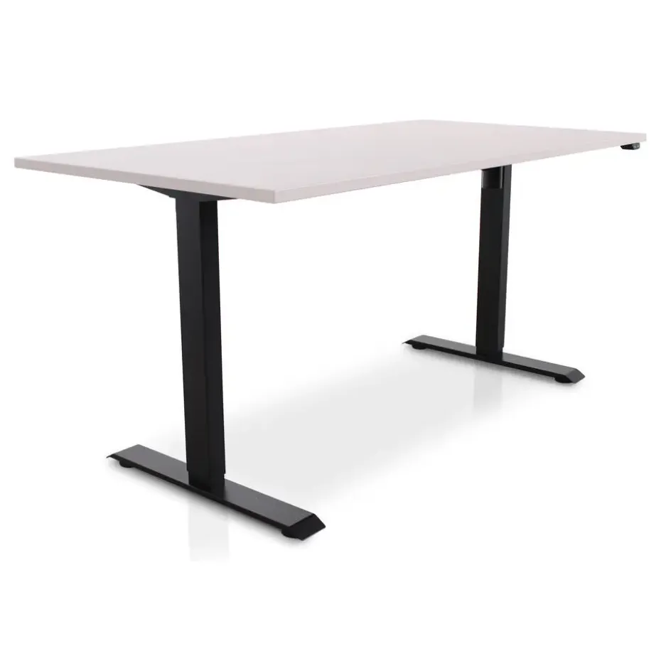 MRC EASY Zit-Sta Bureau – Elektrisch Verstelbaar – 160x80 cm – Blad Sand Grey