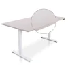 MRC EASY Zit-Sta Bureau – Elektrisch Verstelbaar – 160x80 cm – Blad Sand Grey