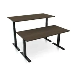 MRC PRO elektrisch ARBO zit-sta bureau - 160x80 cm - bruin eiken