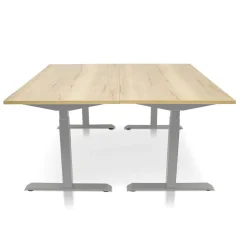MRC PRO elektrisch ARBO zit-sta bureau - 140x80 cm robuust eiken
