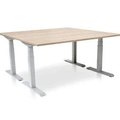 MRC PRO elektrisch ARBO zit-sta bureau - 140x80 cm - midden eiken